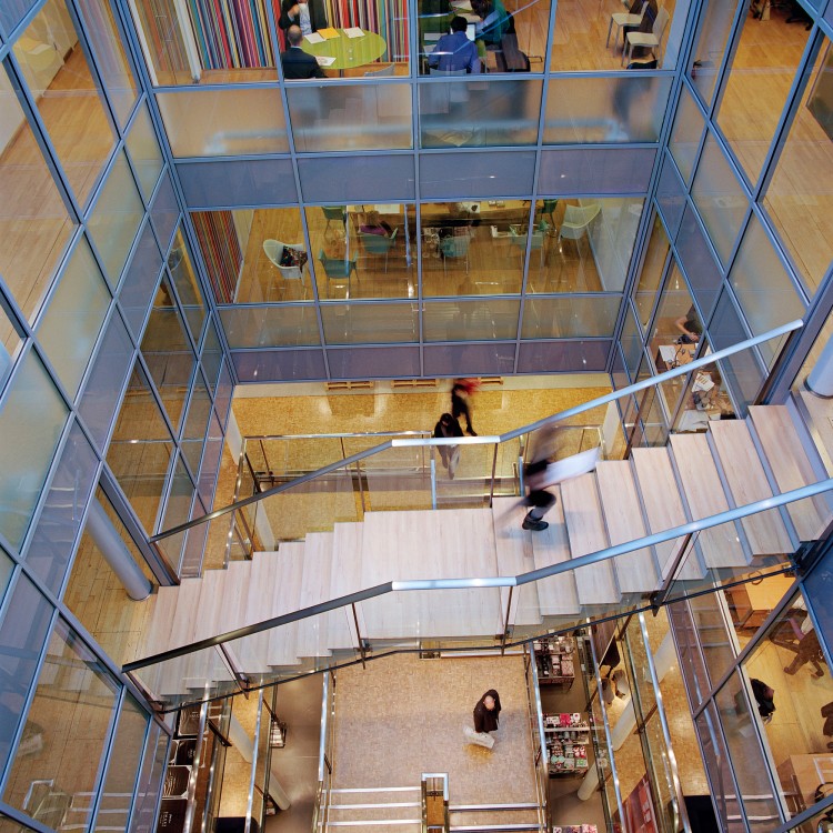Paperchase Head office Paperchase Head office stair case and office space