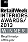 RetailWeek Interiors Awards 2013 Winner - Retail interior of the year